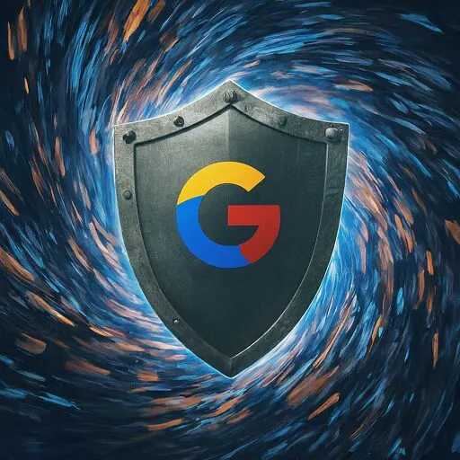 Google Cloud Logo on a shield